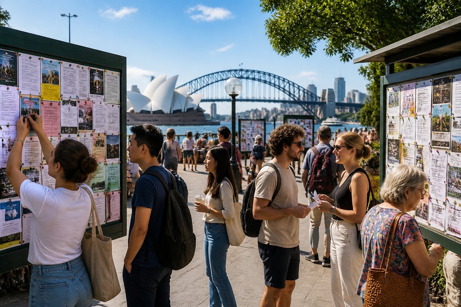 Classified ads Sydney Australia listings on community bulletin boards.