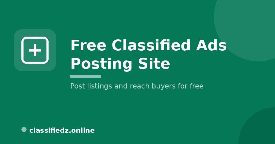 Free classified ads posting site for online listings