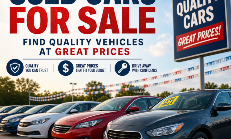 Used cars for sale at a trusted dealership lot