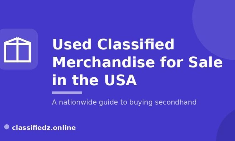 Used classified merchandise for sale across the USA