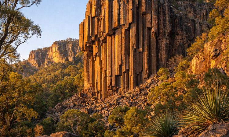 Sawn Rocks basalt columns Mount Kaputar National Park hiking weekend from Moree