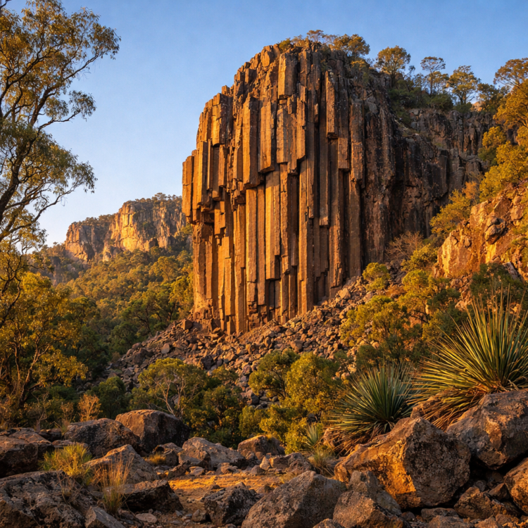 Sawn Rocks basalt columns Mount Kaputar National Park hiking weekend from Moree